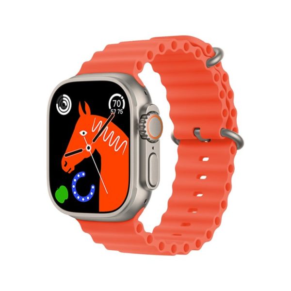 S18 Ultra 2.1 inch Wireless Charging Smart Watch Support NFC / Heart Rate Monitoring / Blood Pressure Monitoring (Orange) - Image 2