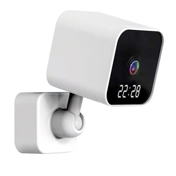 DP27 1080P Clock Plug Card WiFi Camera, Support Two-way Voice Intercom & Mobile Monitoring, Specification: EU Plug (White) - Image 2