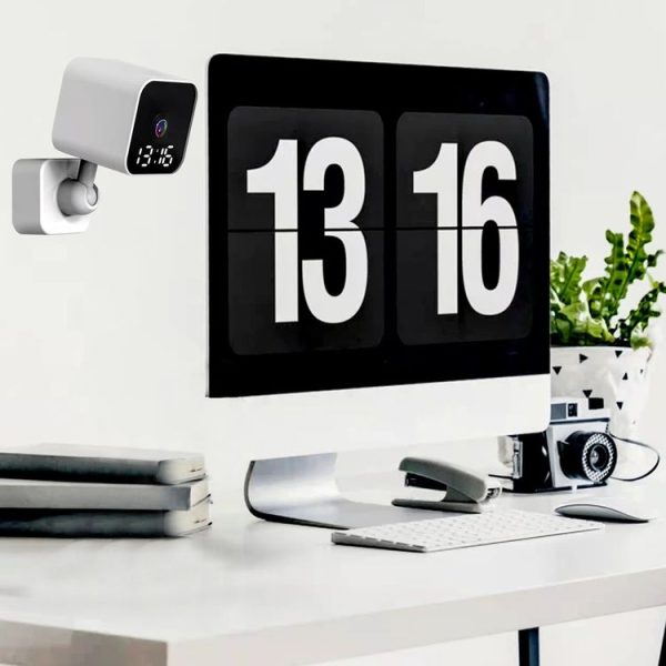 DP27 1080P Clock Plug Card WiFi Camera, Support Two-way Voice Intercom & Mobile Monitoring, Specification: EU Plug (White) - Image 6