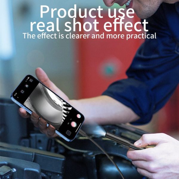 AN112 IP68 8LEDS 8mm Industrial Videoscope for iPhone 8 Pin, Length: 5m Hard Line - Image 7