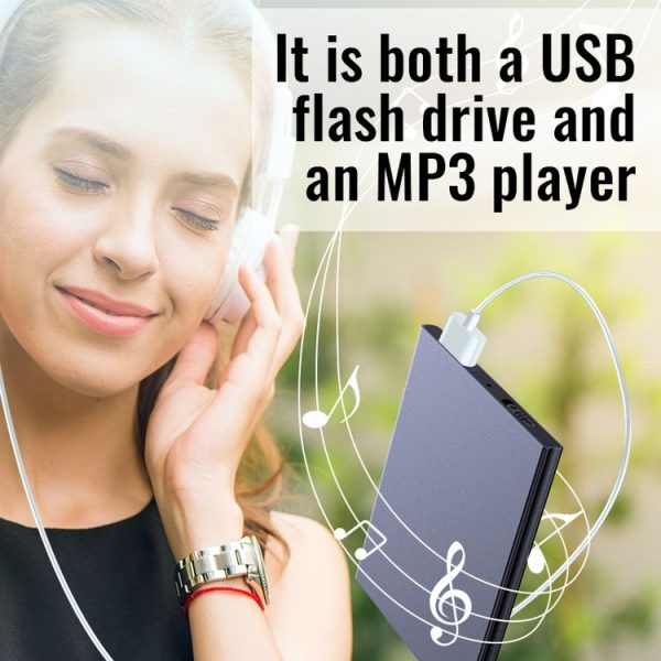JNN K1 Square HD Noise Canceling Recorder, Capacity: 64GB (Black) - Image 7