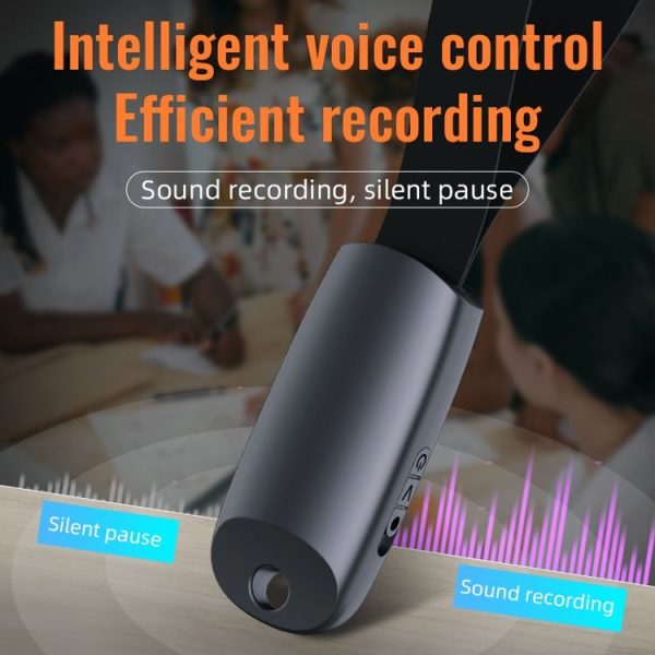 JNN S26 Smart Digital Noise Canceling Voice Recorder with Lanyard, Capacity: 16GB (Black) - Image 6