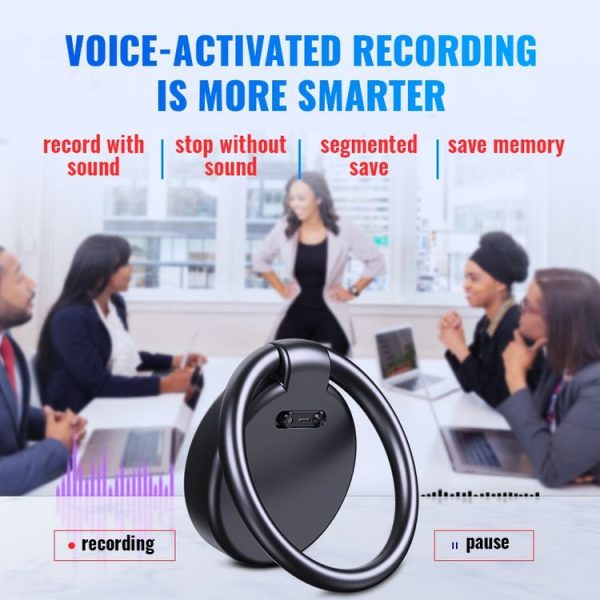 JNN S30 Round HD Noise Canceling Recorder, Capacity: 4GB (Black) - Image 8