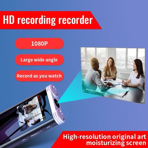 JNN V20 1080P HD Video Motion Detection Recorder, Capacity: 128G (Silver Black) - Image 3