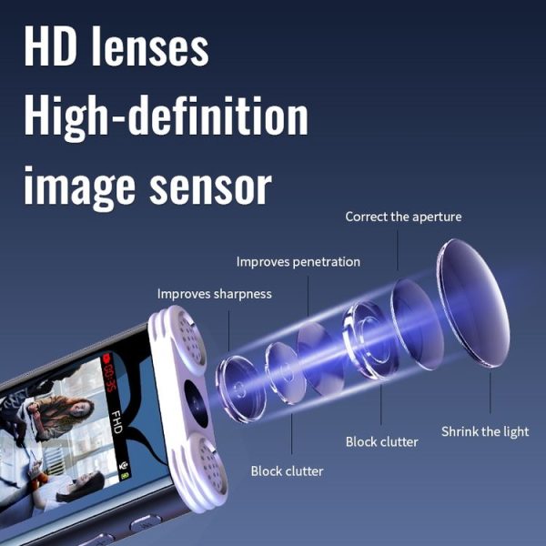 JNN V20 1080P HD Video Motion Detection Recorder, Capacity: 128G (Silver Black) - Image 7
