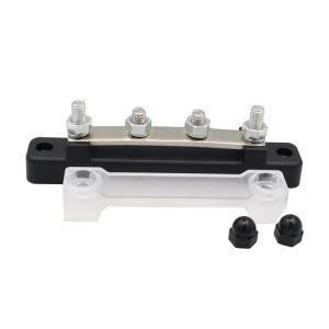 CP-3116-02 150A 12-48V RV Yacht Single-row 2-way Busbar (Black)