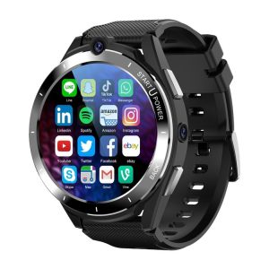 Z40 1.6 inch TFT Screen 4G LTE Android Dual Camera Smart Watch, Support Blood Pressure / Blood Oxygen Monitoring (Black)