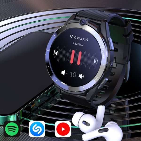 Z40 1.6 inch TFT Screen 4G LTE Android Dual Camera Smart Watch, Support Blood Pressure / Blood Oxygen Monitoring (Black) - Image 8