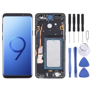 TFT LCD Screen for Samsung Galaxy S9+ SM-G965 Digitizer Full Assembly with Frame (Black)