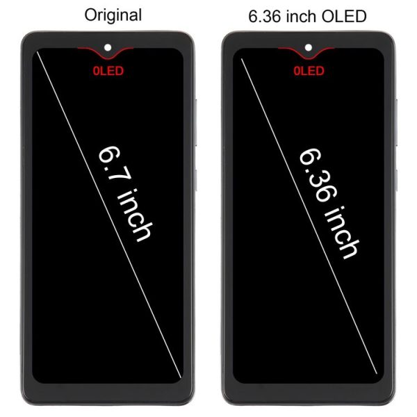 6.36 inch OLED LCD Screen for Samsung Galaxy A72 SM-A725 6.33 inch Digitizer Full Assembly with Frame (Black) - Image 2