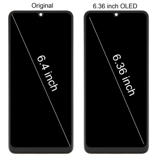 Samsung Galaxy M32 SM-M325 OLED LCD Screen Digitizer Full Assembly with Frame - Image 2
