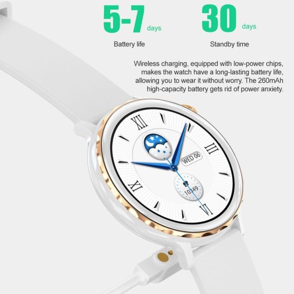 T21 1.32 inch Steel Band IP67 Waterproof Smart Watch, Support Heart Rate / Sleep Monitoring (Black) - Image 8