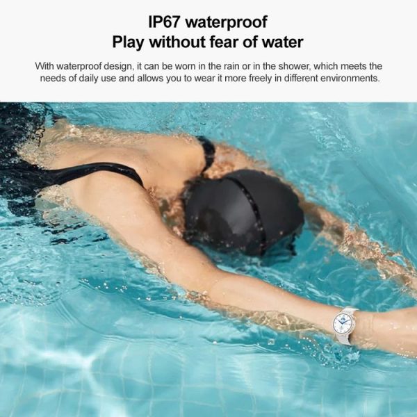 T21 1.32 inch Steel Band IP67 Waterproof Smart Watch, Support Heart Rate / Sleep Monitoring (Black) - Image 9