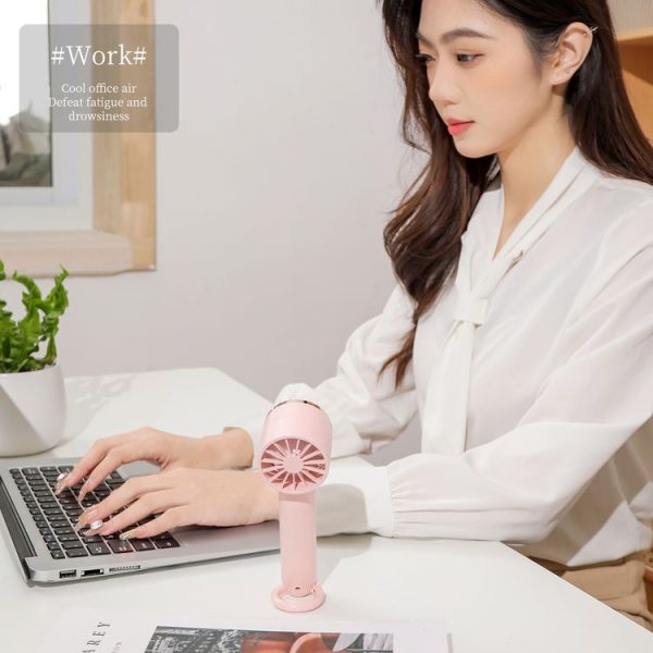 U16 Portable Handheld Cooling Electric Fan (White) - Image 10