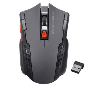 6-keys 2.4G 1600DPI Three-speed Adjustable Wireless Office Mouse (Silver Grey)