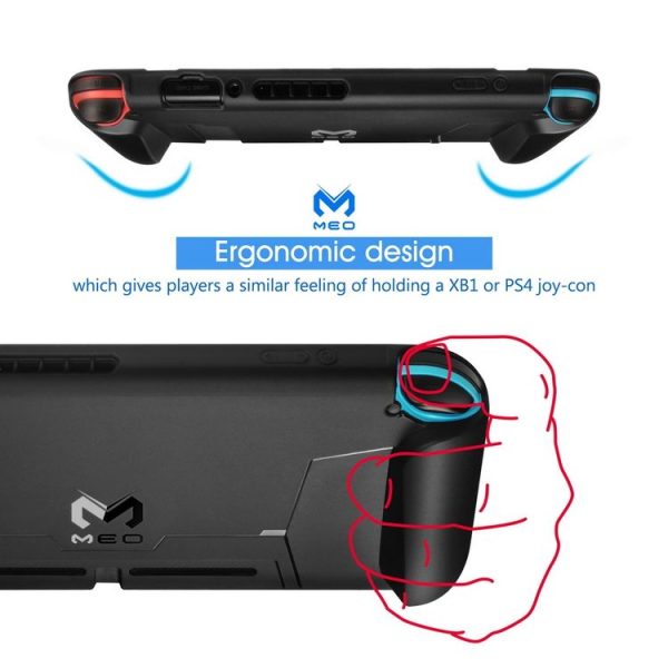 Nintendo Switch TPU Protective Shell Integrated NS Protective Sleeve Can Be Placed On The Base (Black) - Image 4