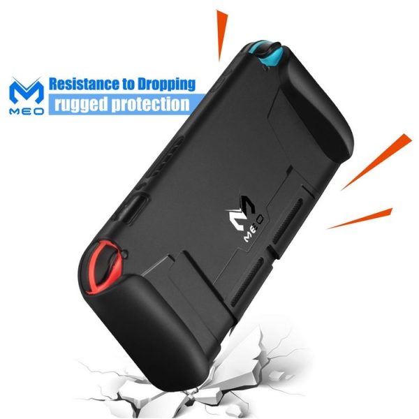 Nintendo Switch TPU Protective Shell Integrated NS Protective Sleeve Can Be Placed On The Base (Black) - Image 6