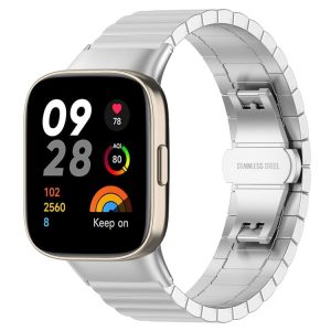 Xiaomi Redmi Watch 3 / Mi Watch Lite 3 One-bead Steel Metal Watch Band (Silver)