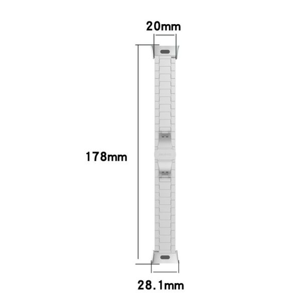 Xiaomi Redmi Watch 3 / Mi Watch Lite 3 One-bead Steel Metal Watch Band (Silver) - Image 5