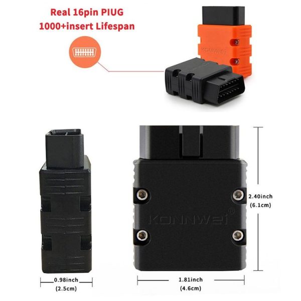 KONNWEI KW902 Bluetooth 5.0 OBD2 Car Fault Diagnostic Scan Tools Support IOS / Android (Green) - Image 6