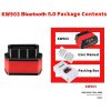 KONNWEI KW903 Bluetooth 5.0 OBD2 Car Fault Diagnostic Scan Tools Support IOS / Android (Black Red) - Image 7