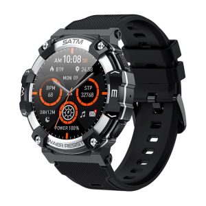 PG666 1.39 inch TFT Screen Bluetooth Call Smart Watch, Support Heart Rate / Blood Pressure Monitoring (Black Silver)