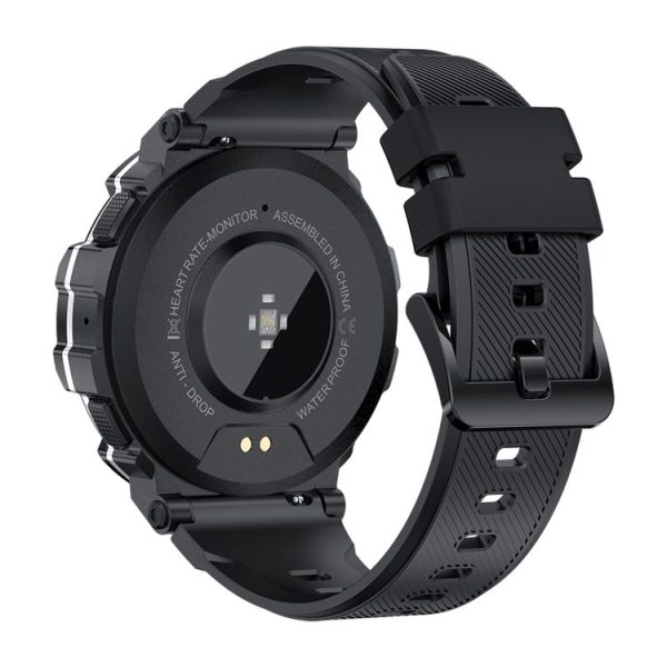 PG666 1.39 inch TFT Screen Bluetooth Call Smart Watch, Support Heart Rate / Blood Pressure Monitoring (Black Silver) - Image 3