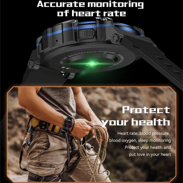 PG666 1.39 inch TFT Screen Bluetooth Call Smart Watch, Support Heart Rate / Blood Pressure Monitoring (Black Silver) - Image 8