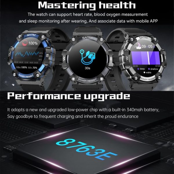 PG666 1.39 inch TFT Screen Bluetooth Call Smart Watch, Support Heart Rate / Blood Pressure Monitoring (Black Silver) - Image 9
