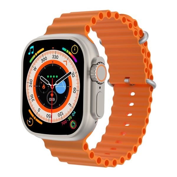 S800 Ultra Max 1.96 inch TFT Screen Smart Watch, Support Heart Rate / Blood Pressure Monitoring (Orange)