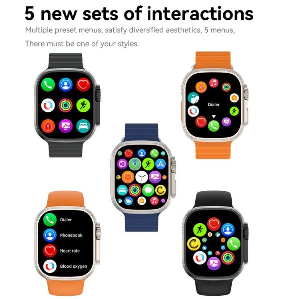 S800 Ultra Max 1.96 inch TFT Screen Smart Watch, Support Heart Rate / Blood Pressure Monitoring (Orange) - Image 14