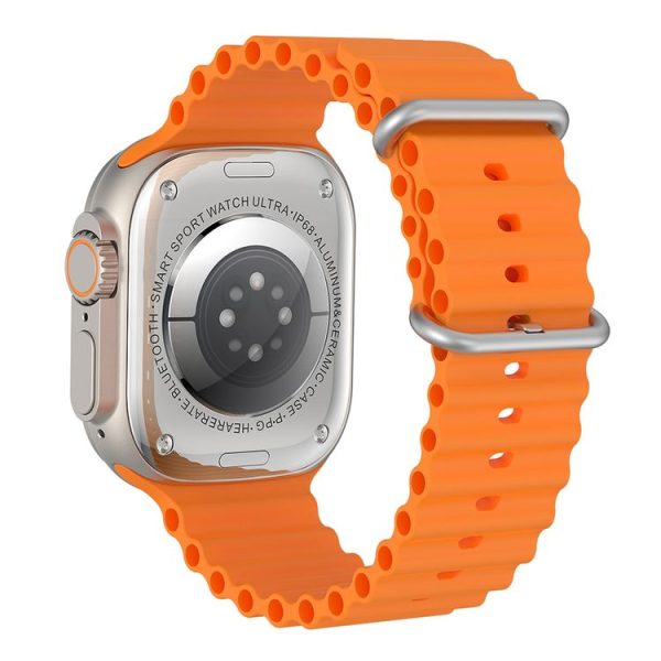 S800 Ultra Max 1.96 inch TFT Screen Smart Watch, Support Heart Rate / Blood Pressure Monitoring (Orange) - Image 3