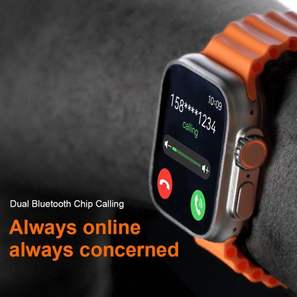 S800 Ultra Max 1.96 inch TFT Screen Smart Watch, Support Heart Rate / Blood Pressure Monitoring (Orange) - Image 8