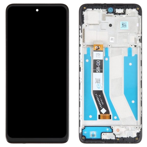 Original LCD Screen For Motorola Moto G73 Digitizer Full Assembly With Frame - Image 2