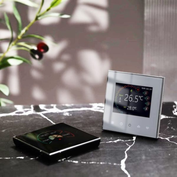 BHT-2002GBLM 220V Smart Home Heating Thermostat Electric Heating WiFi Thermostat with External Sensor Wire (Black) - Image 3