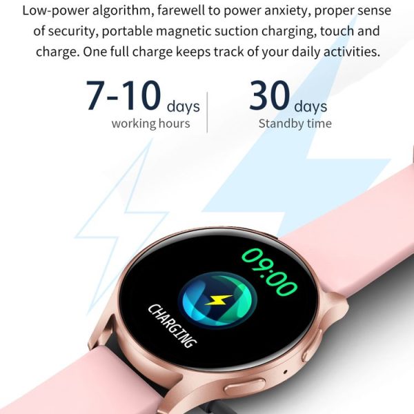 X01 1.28 inch TFT Screen Smart Watch Supports Sleep Monitoring / Blood Oxygen Monitoring (Rose Gold) - Image 5