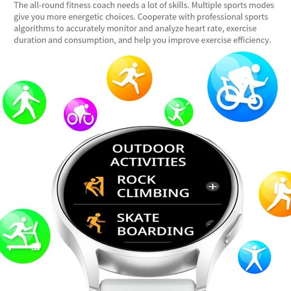 X01 1.28 inch TFT Screen Smart Watch Supports Sleep Monitoring / Blood Oxygen Monitoring (Rose Gold) - Image 7
