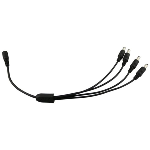 0.37m 4 in 1 DC Female to DC Male Power Connection Extension Cable - Image 2