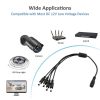 0.37m 4 in 1 DC Female to DC Male Power Connection Extension Cable - Image 5