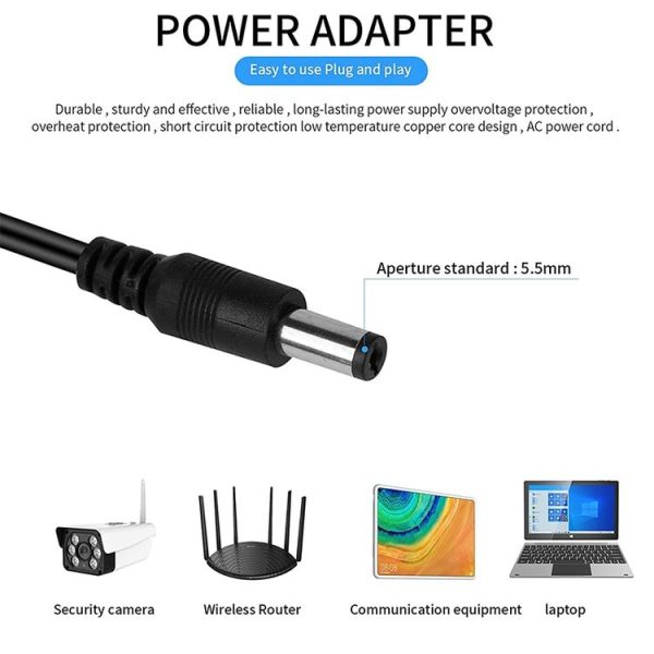 0.5m 16 in 1 DC Female to DC Male Power Connection Extension Cable - Image 6