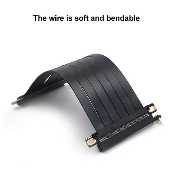 PCI-E 3.0 16X 90 Degree Graphics Card Extension Cable, Length: 35cm - Image 4