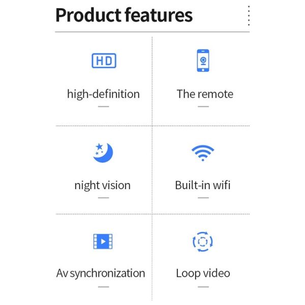 X2 Smart HD Mini WiFi Camera Support Night Vision & Motion Detection & TF Card - Image 3