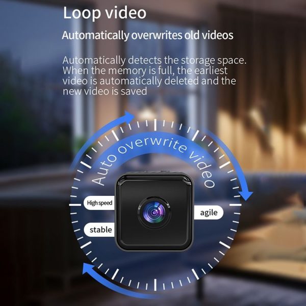 X2 Smart HD Mini WiFi Camera Support Night Vision & Motion Detection & TF Card - Image 7