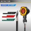 1 Pair Motorcycles Universal Rotating LED Dual-color Flow Turn Signal Light (Amber Yellow Light + White Light) - Image 9