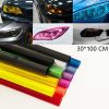 2pcs Car Headlight Protective Film Tail Light Film Motorcycle Fog Light Film, Size: 30 x 100cm (Gold) - Image 3