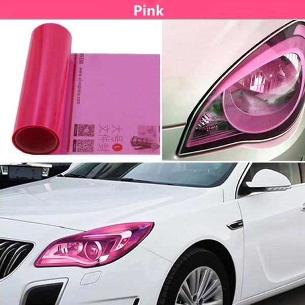 2pcs Car Headlight Protective Film Tail Light Film Motorcycle Fog Light Film, Size: 30 x 100cm (Gold) - Image 5