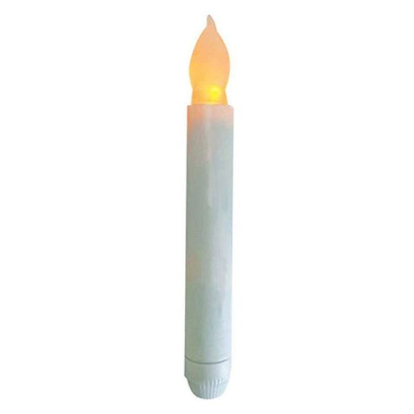 LED Electronic Candle Lights Flameless Long Rod Christmas Candle, Spec: Flashing Yellow Light