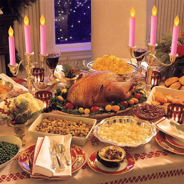 LED Electronic Candle Lights Flameless Long Rod Christmas Candle, Spec: Flashing Yellow Light-Pink - Image 6