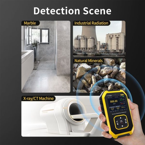 Fnirsi GC01 Home Lndustrial Marble Radioactive X / Y Ray Nuclear Radiation Detector Geiger Counter (Yellow) - Image 7