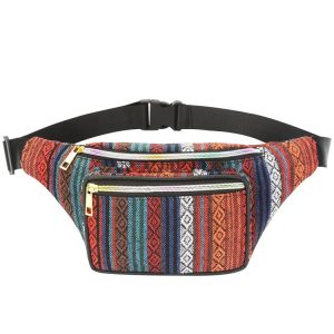Outdoor Sports Bohemian Ethnic Style Fashion Waist Bag, Size: 34x15cm (Style-A)